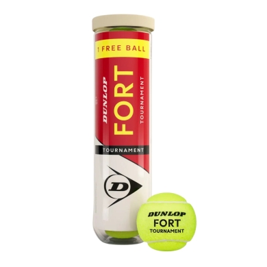 Dunlop piłki tenisowe Fort Tournament DTB 3+1 akcja 36x4 sztuki w kartonie
